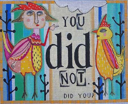 click here to view larger image of You Did Not (hand painted canvases)