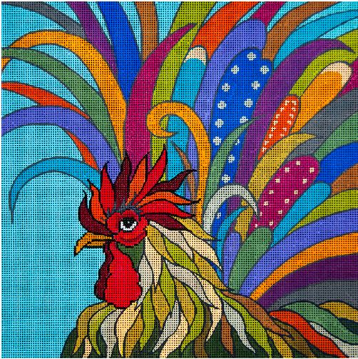 click here to view larger image of Cock of the Walk (hand painted canvases)