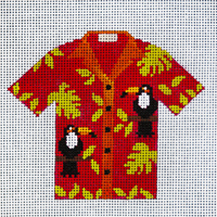 click here to view larger image of Toucan Do It Hawaiian Shirt (hand painted canvases)