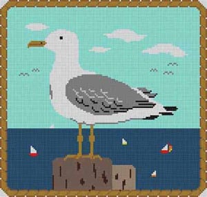 click here to view larger image of Fred Seagull (hand painted canvases)