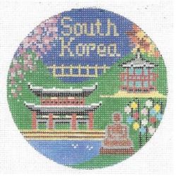 click here to view larger image of South Korea (hand painted canvases)