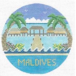 click here to view larger image of Maldives  (hand painted canvases)