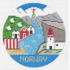 click here to view larger image of Norway (hand painted canvases)