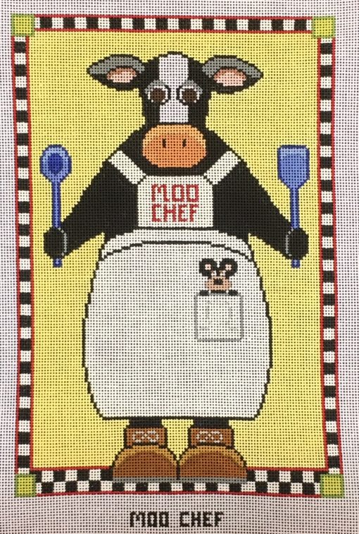 click here to view larger image of Moo Chef (resized) (hand painted canvases)
