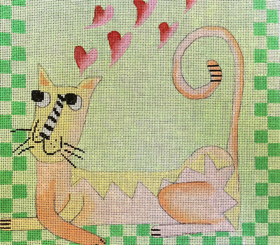 click here to view larger image of Love Cat (hand painted canvases)