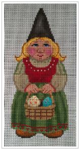 click here to view larger image of Gnome - Girl (hand painted canvases)