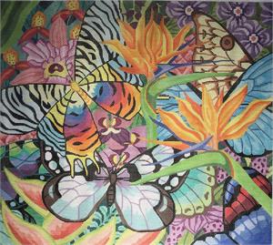 click here to view larger image of Paradise (hand painted canvases)