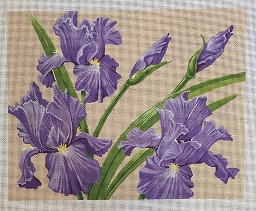 click here to view larger image of Irises (hand painted canvases)