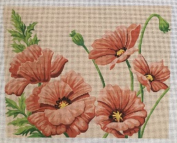 click here to view larger image of Poppies (hand painted canvases)
