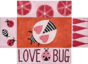 click here to view larger image of Love Bug Brick Cover (hand painted canvases)