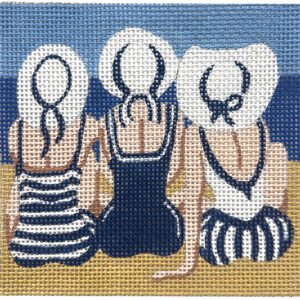 click here to view larger image of 3 Ladies on the Beach (hand painted canvases)