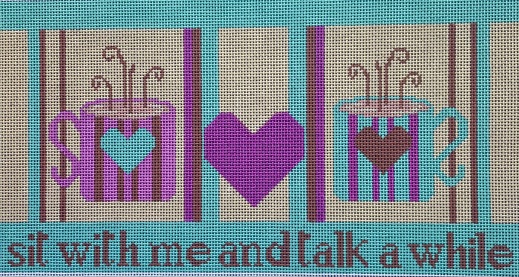 click here to view larger image of Talk a While (hand painted canvases)