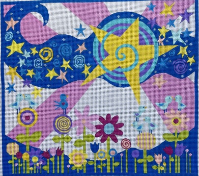 click here to view larger image of Star Garden (hand painted canvases)