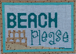 click here to view larger image of Beach Please (hand painted canvases)
