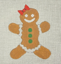 click here to view larger image of Little Bits - Gingerbread Lady w/SG (hand painted canvases)