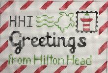 click here to view larger image of Greetings from Hilton Head  Mini Letter (hand painted canvases)
