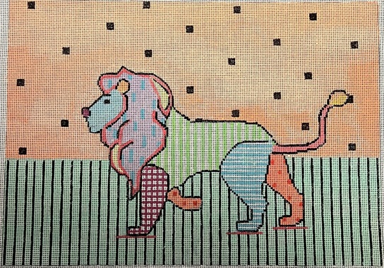 click here to view larger image of Lionel Lion (hand painted canvases)