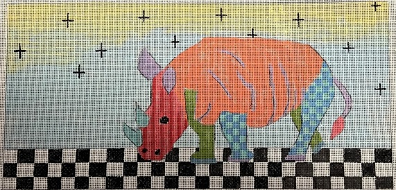 click here to view larger image of Richy Rhino (hand painted canvases)