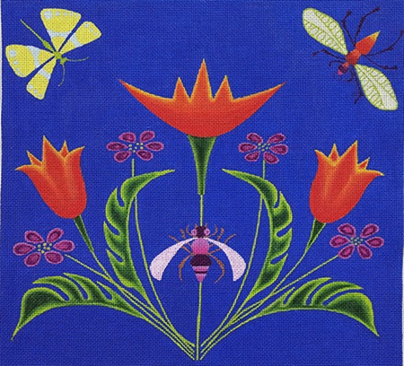 click here to view larger image of Spring Blooms- 18M (hand painted canvases)