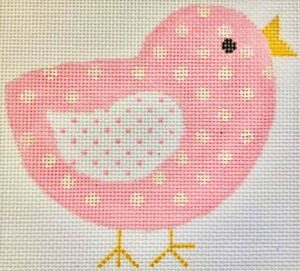 click here to view larger image of Chick - Pink w/SG  (hand painted canvases)