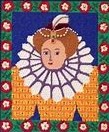 click here to view larger image of Tudor Lady (hand painted canvases)