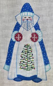 click here to view larger image of Snowflake Santa (hand painted canvases)