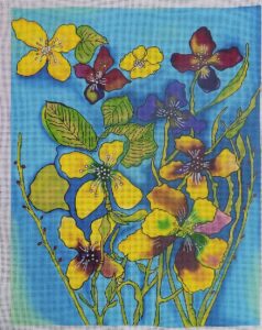 click here to view larger image of Spring Mix Flowers   (hand painted canvases)
