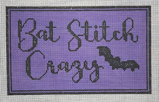 click here to view larger image of Bat Stitch Crazy (hand painted canvases)