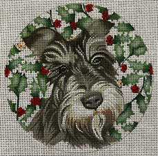 click here to view larger image of Schnauzer  (hand painted canvases)