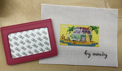 click here to view larger image of Beach Passport Insert w/Passport Cover (hand painted canvases)