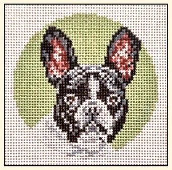 click here to view larger image of French Bull Dog Ornament  - 18M (hand painted canvases)
