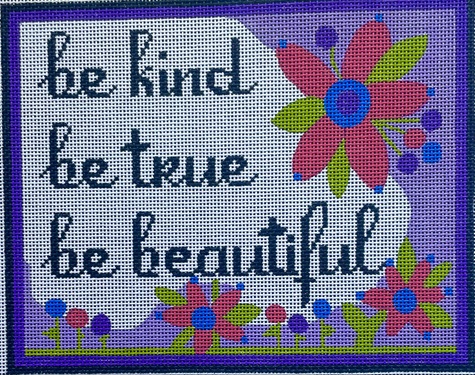 click here to view larger image of Kind True Beautiful (hand painted canvases)