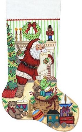click here to view larger image of Christmas Stocking 7330 - 18M (hand painted canvases)