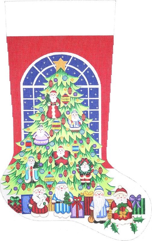 click here to view larger image of Christmas Stocking 7293 - 18M (hand painted canvases)