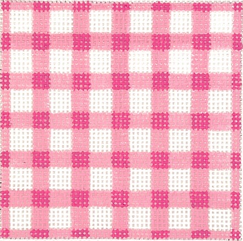 click here to view larger image of Pink Gingham (hand painted canvases 2)