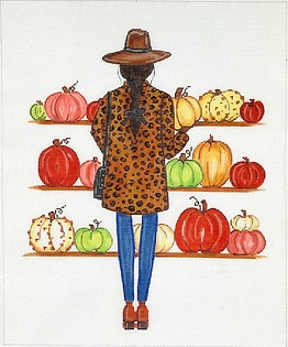 click here to view larger image of Pumpkin Season (hand painted canvases 2)