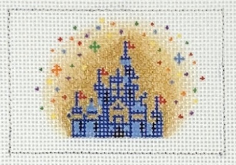 click here to view larger image of Castle w/Stars (hand painted canvases)