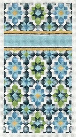 click here to view larger image of Portuguese Tiles - Turquoise (hand painted canvases)