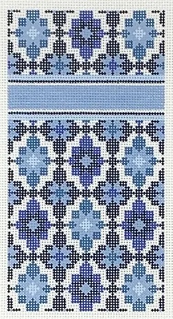 click here to view larger image of Portuguese Tiles - Blue (hand painted canvases)