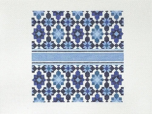 click here to view larger image of Portuguese Tiles Square - Blue (hand painted canvases)