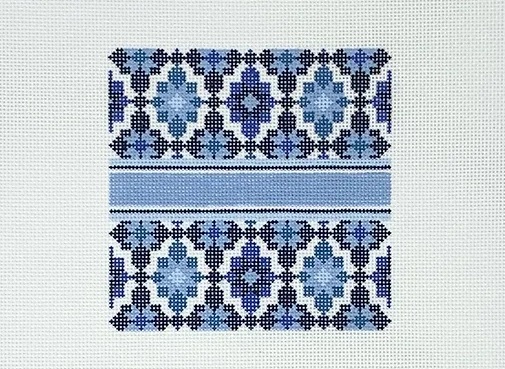 click here to view larger image of Portuguese Tiles Square - Blue (hand painted canvases)