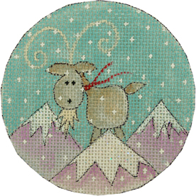 click here to view larger image of Mountain Goat (hand painted canvases)