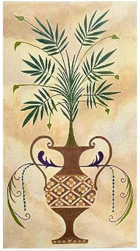 click here to view larger image of Potted Palm - 13M (hand painted canvases)