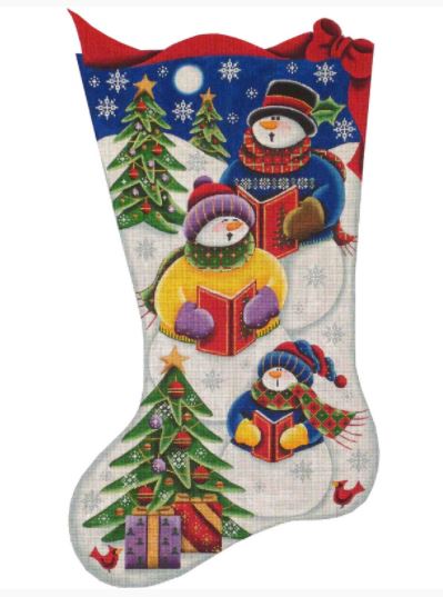 click here to view larger image of Snow Carolers - 13M (hand painted canvases)