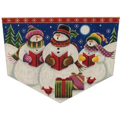 click here to view larger image of Snow Carolers Cuff - 13M (hand painted canvases)