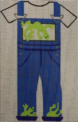 click here to view larger image of Gecko Overalls (hand painted canvases)