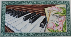 click here to view larger image of Piano (hand painted canvases)