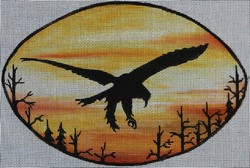 click here to view larger image of Eagle Silhouette (hand painted canvases)