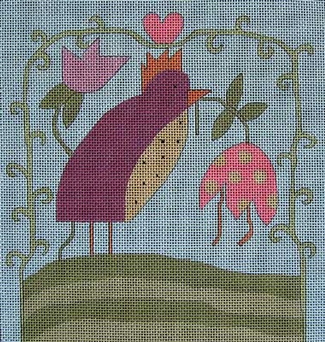 click here to view larger image of Rosy Robin (hand painted canvases)