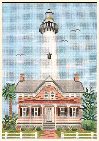 click here to view larger image of St Simons Island Lighthouse - 18M (hand painted canvases)
